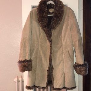 Boho suede penny lane coat